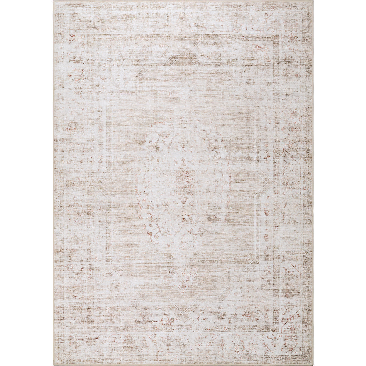 Tabriz - Sea Blue/Ivory - Washable Rug – Tumble