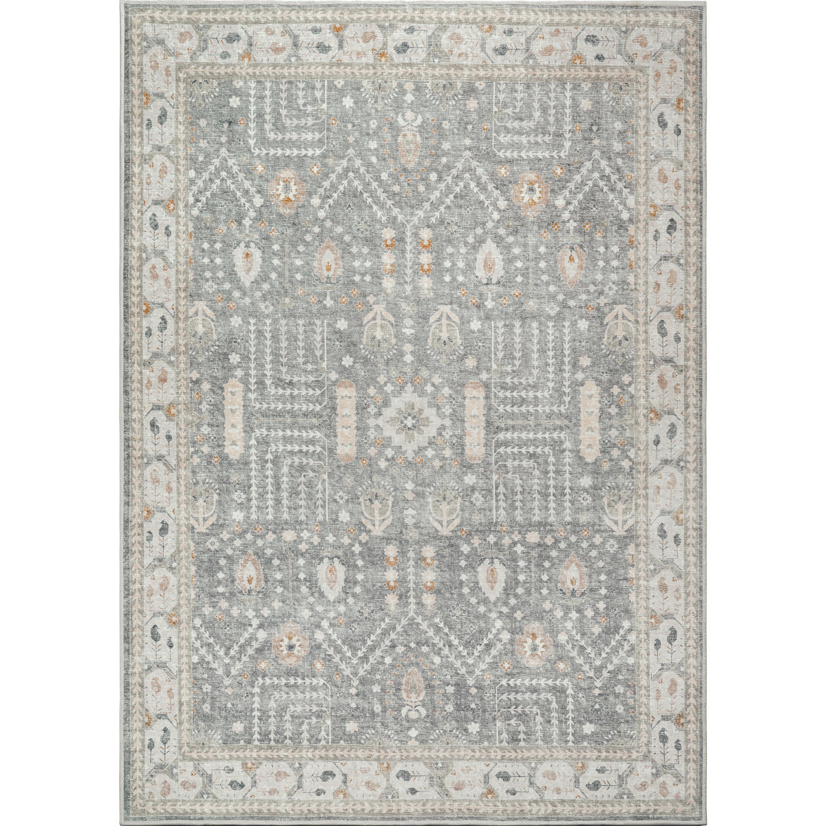 Grey green deals rug